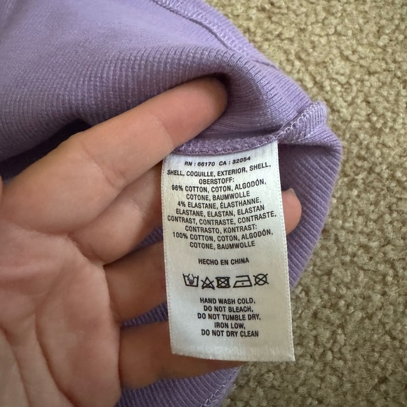 Anthropologie Purple Ruffle Sleeve Top - Picture 3 of 4